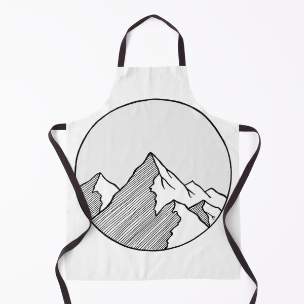 Item preview, Mountain Circle - Minimalist Line Art Mountain Range designed and sold by The-SilentPlace.