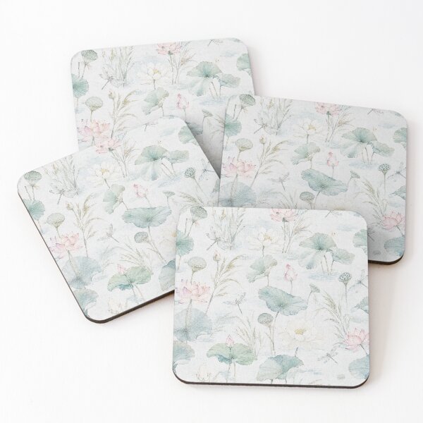 Item preview, Vintage Lotus Botanical Seamless Pattern(light) designed and sold by Siam Soul Studio.