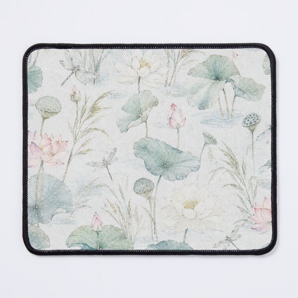 Item preview, Vintage Lotus Botanical Seamless Pattern(light) designed and sold by Siam Soul Studio.