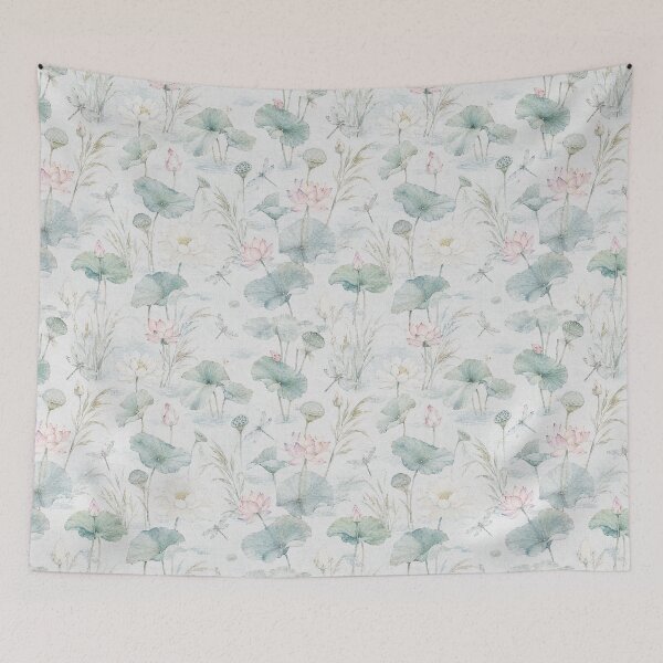 Item preview, Vintage Lotus Botanical Seamless Pattern(light) designed and sold by Siam Soul Studio.