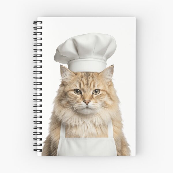 Item preview, Funny Domestic Longhair Cat Chef Realistic Animal Cooking Humor Art designed and sold by LazyOwlStore.