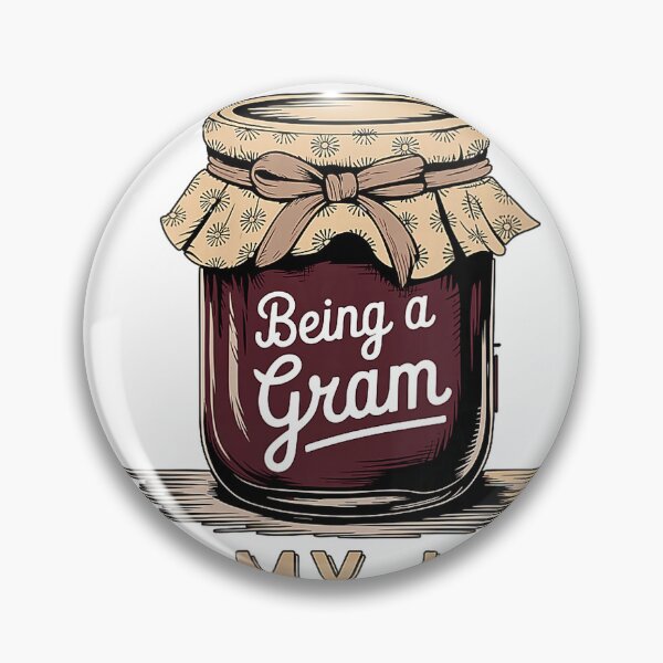 Item preview, Womens Being a Gram is My Jam Funny Grandma Jar V-Neck T-Shirt designed and sold by Voila-creative.
