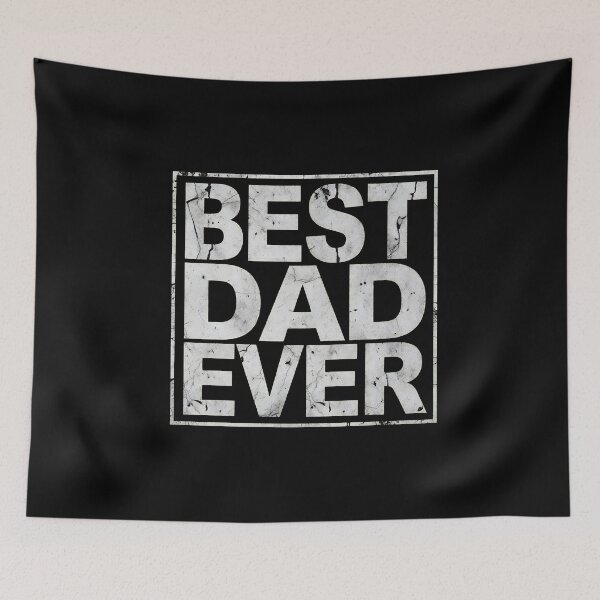 Item preview, Best Dad Ever Distressed Grunge Text Square designed and sold by StranHabesre51.