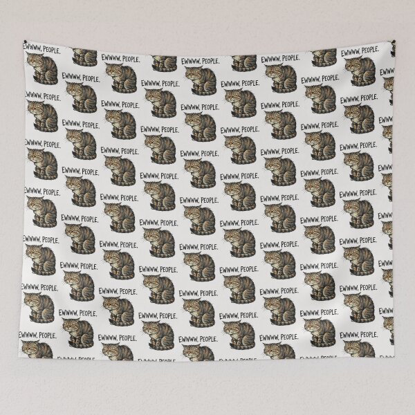 Item preview, Cat Lover Funny Ew People Disgusted Sarcastic Mean Introvert designed and sold by ChinkyCat Official.