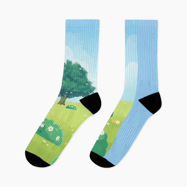 Item preview, Vintage Anime Meadow Landscape Cozy Cottagecore Tree designed and sold by Rehnair.