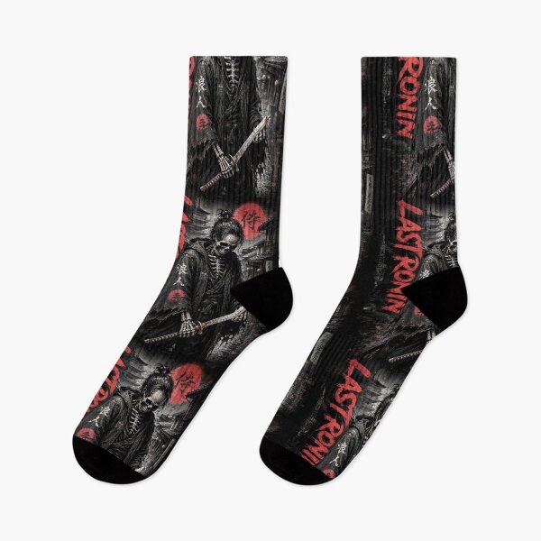 Item preview, Last Ronin Skeleton Samurai Streetwear Design | Dark Gothic Katana Warrior Art designed and sold by Ecocrushstudio.