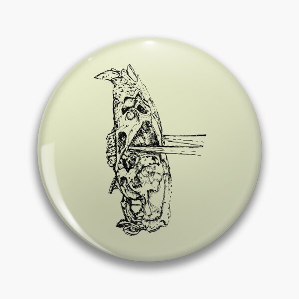 Item preview, Rat Skull & Skewers - (#EAEFC8) designed and sold by The Stippler Process.