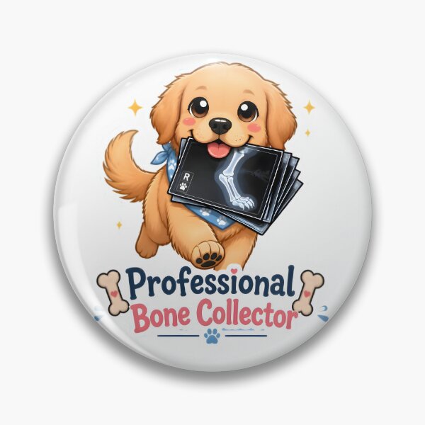 Item preview, Professional Bone Collector | Cute Veterinary Radiology Golden Retriever designed and sold by Bettybee00.