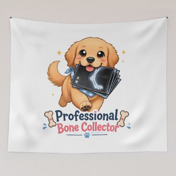 Item preview, Professional Bone Collector | Cute Veterinary Radiology Golden Retriever designed and sold by Bettybee00.