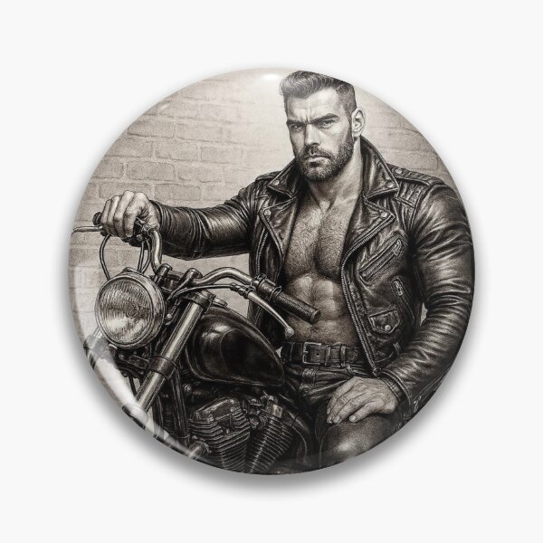 Item preview, Tom of Finland Tribute - Wanna Ride Gay Berlin Leather Biker Leder Pride Graphic Design designed and sold by ItsAKinkThing.