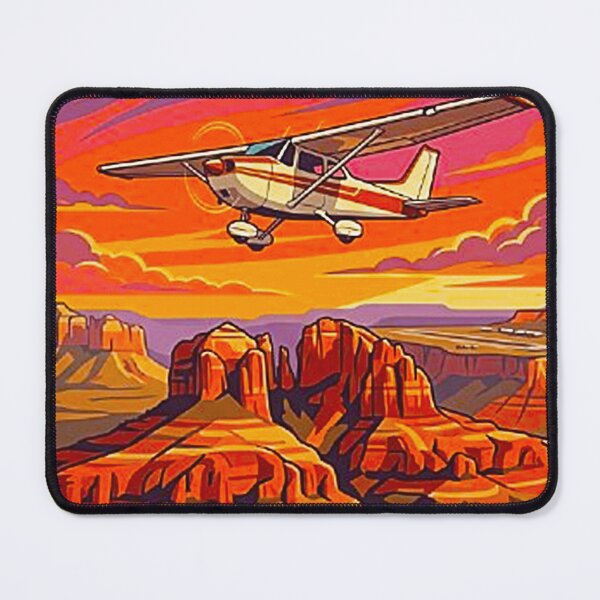 Item preview, Vintage Sedona Arizona Airport Overlook Sunset Scenic Airplane Tour Retro Graphic designed and sold by MT-Hub | Cute Aesthetic Art, Stickers & Phone Cases.
