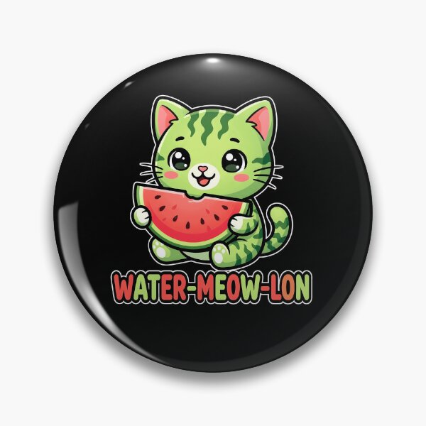 Item preview, Cute Water-Meow-lon Watermelon Cat Summer Vacation Kids Girl designed and sold by Littermin.