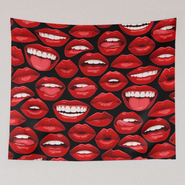 Item preview, Lips Pattern Female Girl Woman Smile Smiling Feminist designed and sold by GrandeDuc.