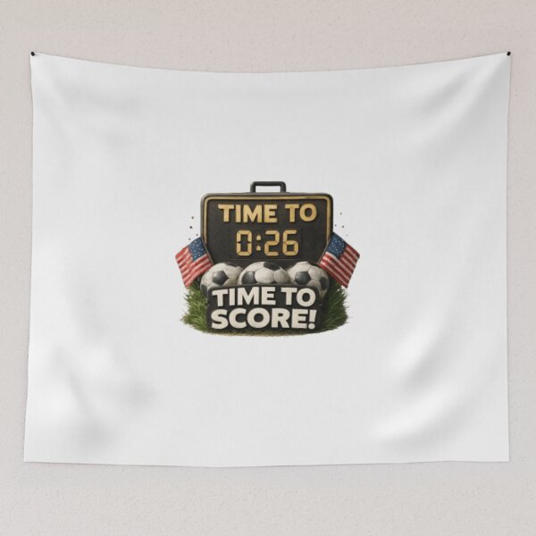 Item preview, Time to Score! World Cup 2026 Countdown Sticker designed and sold by syndia2209.