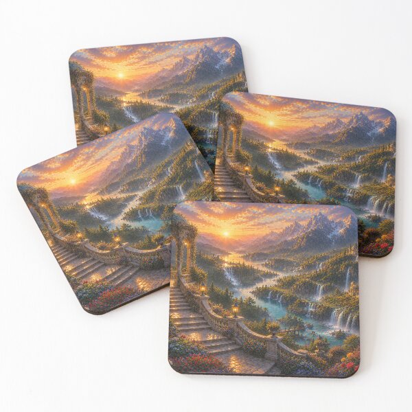 Item preview, Garden of the Golden Mountains Oil Painting designed and sold by Pond21.
