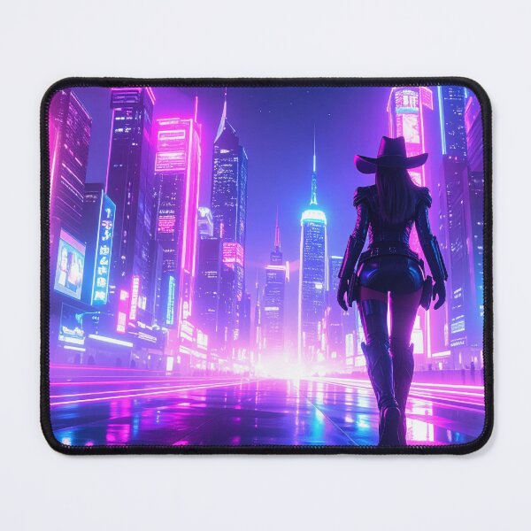 Item preview, Cowgirl Walk Down The Futuristic City designed and sold by Berhasildorothy.