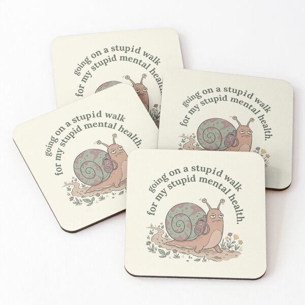 Item preview, Going on Stupid Walk for My Dumb Mental Brain Health Snail 2 designed and sold by ChinkyCat Official.