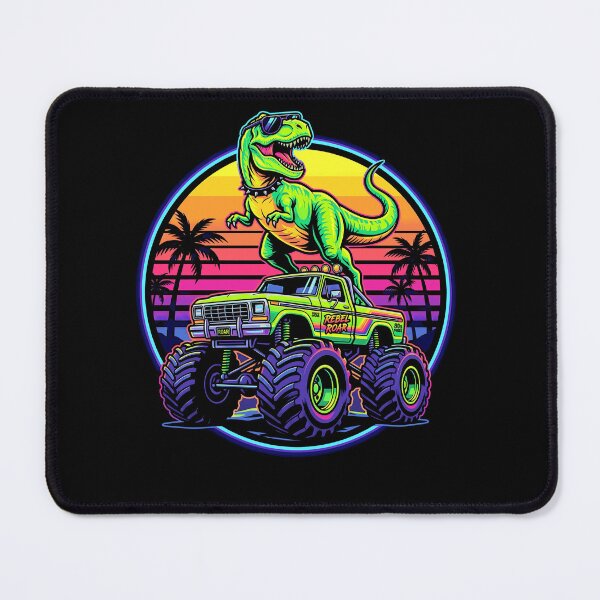 Item preview, T Rex Rding Monster Truck Vintage Family Summer Vacation designed and sold by Littermin.
