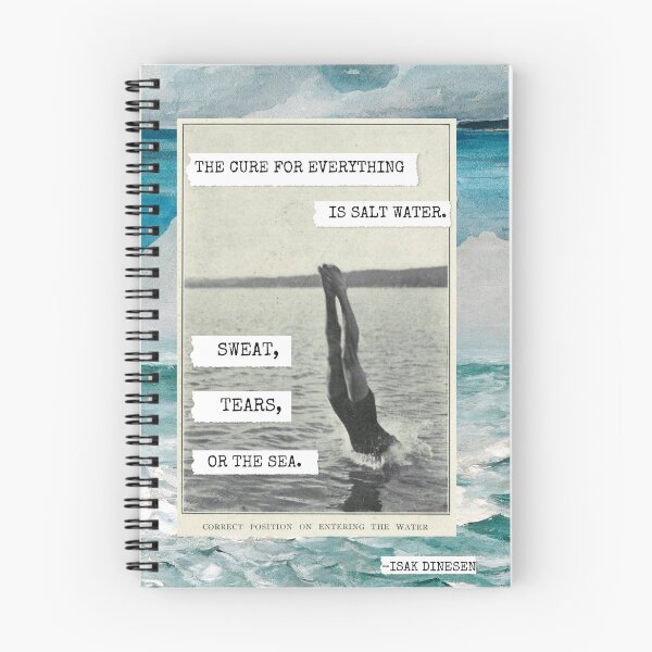 Item preview, Inspirational Collage: "The cure for everything is salt water" designed and sold by SouthPrints.