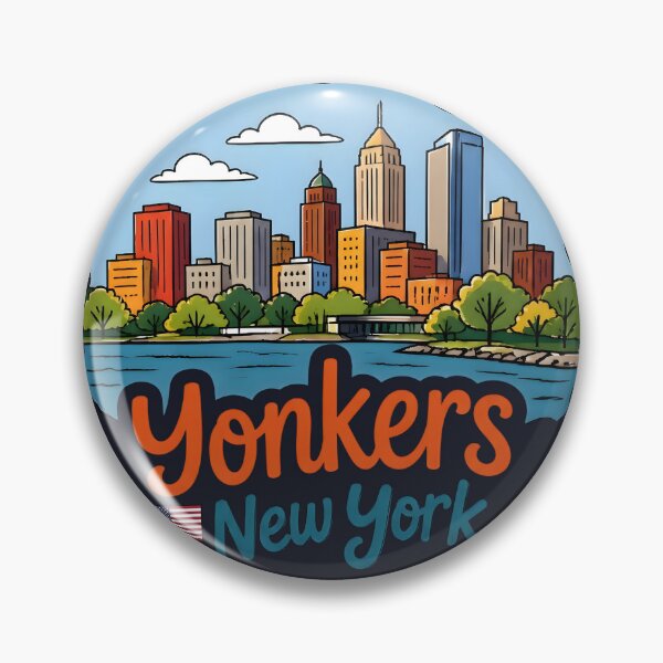 Item preview, Yonkers NY Cute Skyline Colorful Cityscape  designed and sold by HowToCanadian.