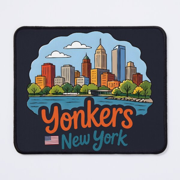 Item preview, Yonkers NY Cute Skyline Colorful Cityscape designed and sold by HowToCanadian.