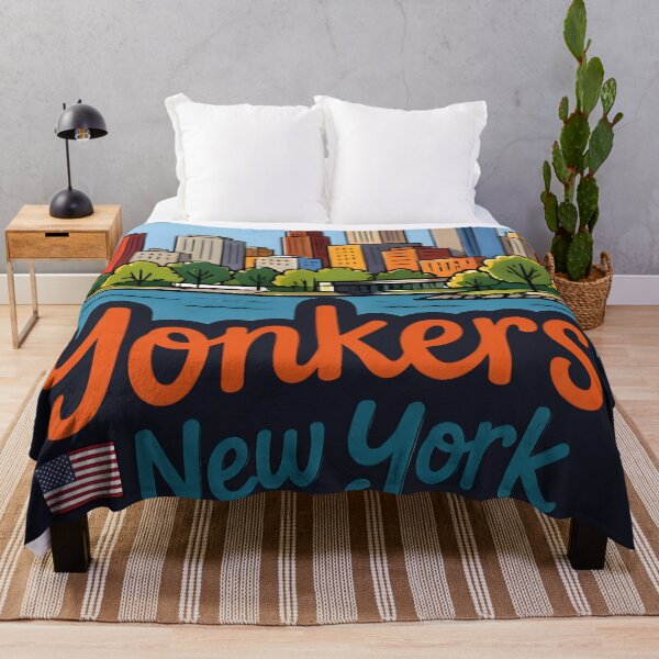 Item preview, Yonkers NY Cute Skyline Colorful Cityscape  designed and sold by HowToCanadian.
