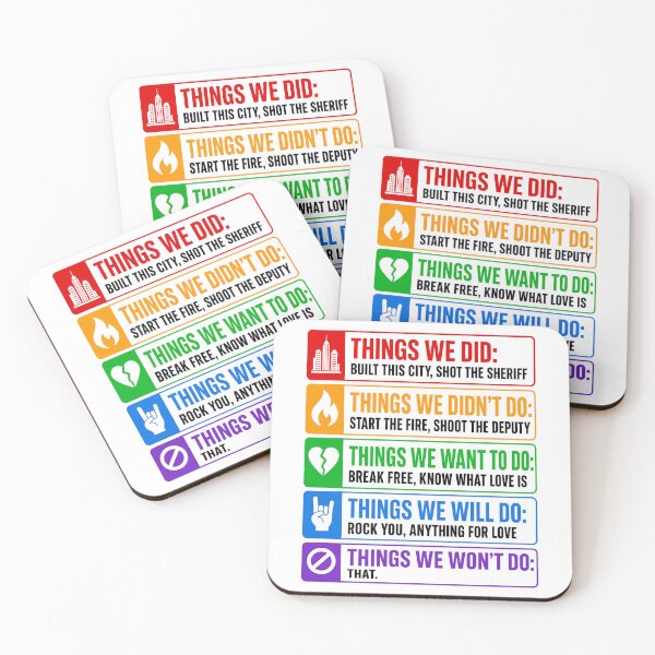 Item preview, Music Song Lyrics Things We Did. Want To Do. Will Do. Won't Do designed and sold by KarimSoCute.