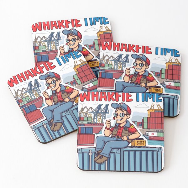 Item preview, Wharfie Time Harbor Worker Vintage Sunset Design designed and sold by MystiColo.