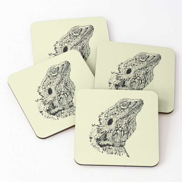 Item preview, Bearded Lizard - (#EAEFC8) designed and sold by The Stippler Process.