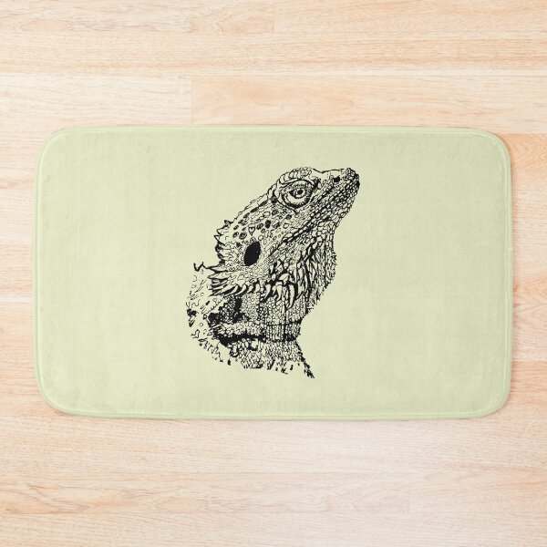Item preview, Bearded Lizard - (#EAEFC8) designed and sold by The Stippler Process.