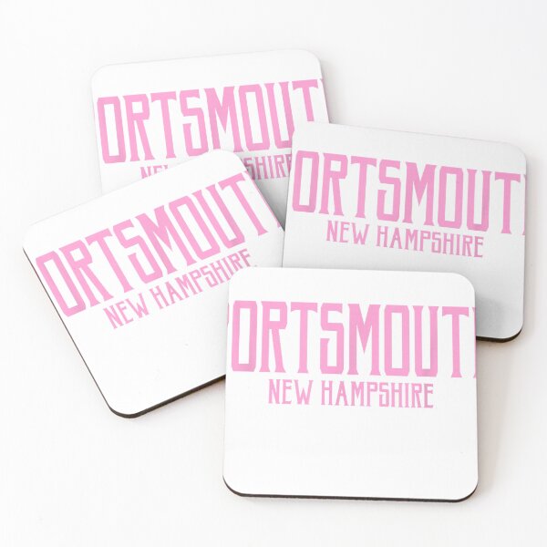 Item preview, Portsmouth New Hampshire Text Pink Print T-Shirt designed and sold by Badriiiii.