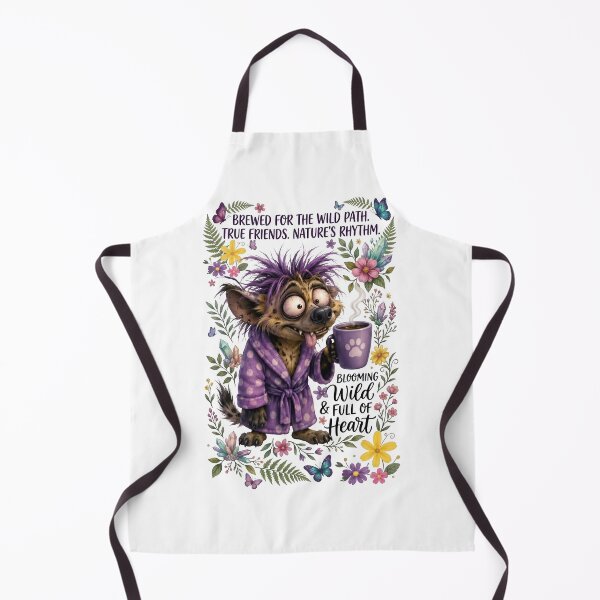 Item preview, Hyena Coffee Lover Wild Floral Aesthetic designed and sold by Sovereign Supply Co..