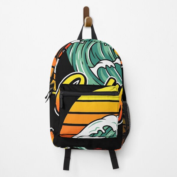Item preview, Retro California Tropical Beach Waves Sunset Summer Vacation designed and sold by Littermin.