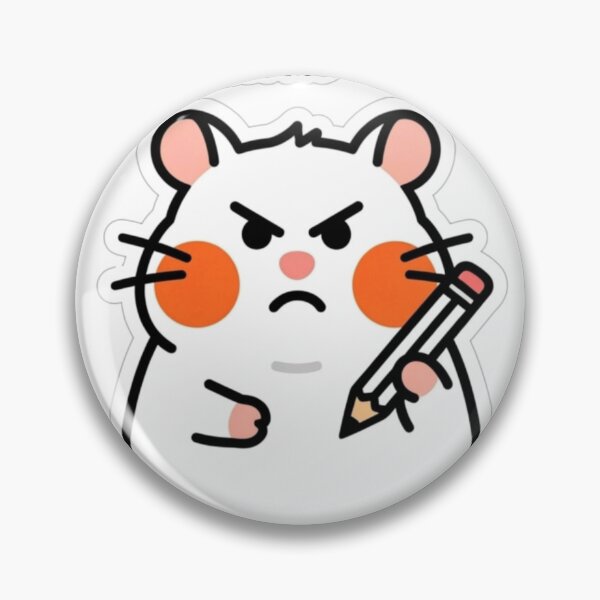 Item preview, I Didn't Choose Student Life It Chose Me | Funny Hamster Sticker for Students designed and sold by Inkabbmate.