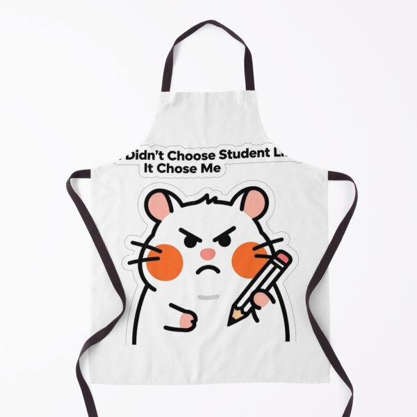 Item preview, I Didn't Choose Student Life It Chose Me | Funny Hamster Sticker for Students designed and sold by Inkabbmate.