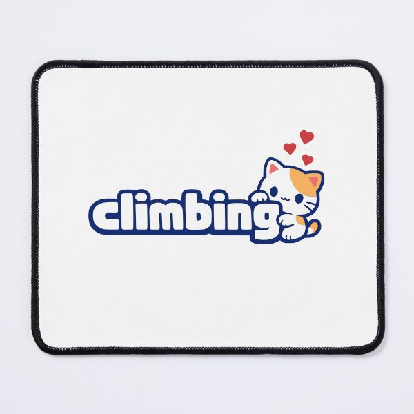 Item preview, I love climbing Kawaii design for cat lovers, boulderers, and mountaineers designed and sold by Bouldershop.