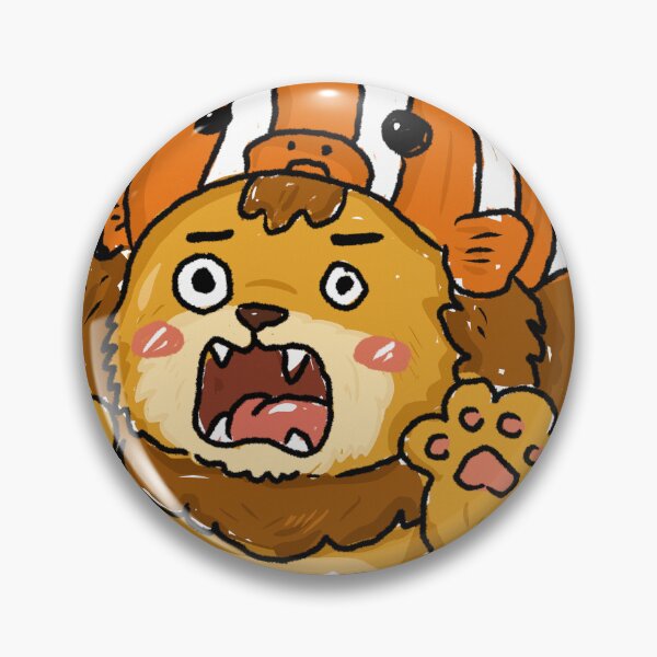 Item preview, Clownfish Emergency Lion | Awkward Animal Hat Club Sticker designed and sold by chupichapa.