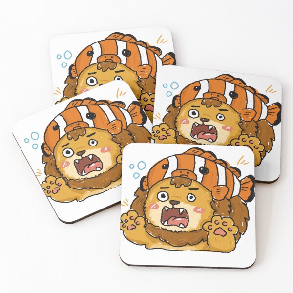 Item preview, Clownfish Emergency Lion | Awkward Animal Hat Club Sticker designed and sold by Ganj1l.