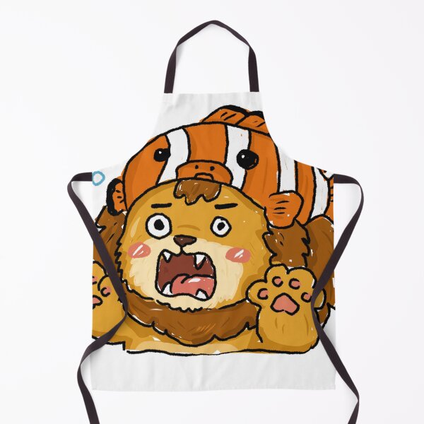 Item preview, Clownfish Emergency Lion | Awkward Animal Hat Club Sticker designed and sold by chupichapa.