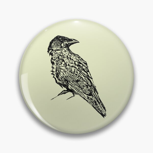 Item preview, Crow - (#EAEFC8) designed and sold by The Stippler Process.
