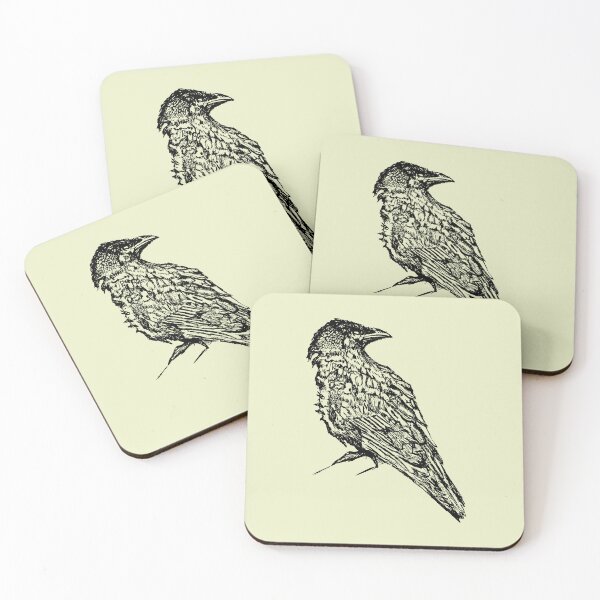 Item preview, Crow - (#EAEFC8) designed and sold by The Stippler Process.