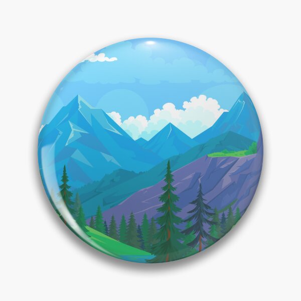 Item preview, Mountain River Valley Landscape designed and sold by Mashmuh.