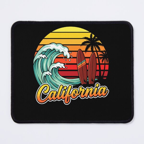 Item preview, Retro California Tropical Beach Waves Sunset Summer Vacation designed and sold by Littermin.
