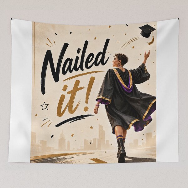 Item preview, Nailed it - Graduate - Celebration  designed and sold by LuluLeb.