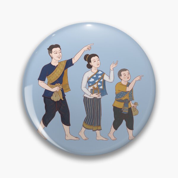 Item preview, Traditional Thai Family Pointing at Christmas Star Art designed and sold by SIAM MERMAID.