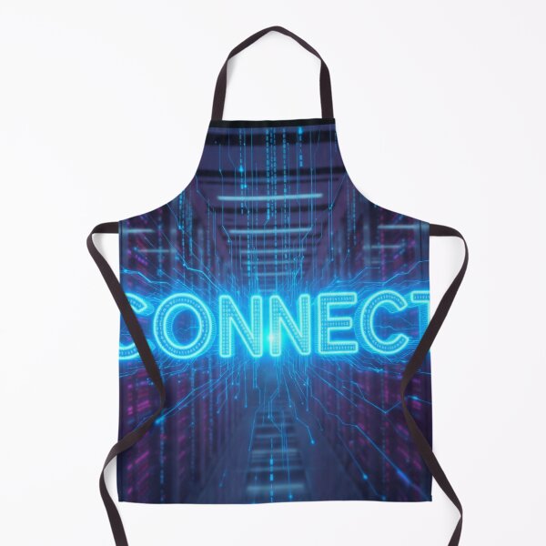 Item preview, Connect Neon Data Server Tech Art - IT Network Digital Matrix designed and sold by AiNaturalsOnly.
