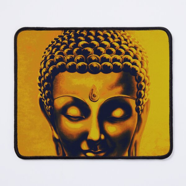 Item preview, Golden Buudha Face  designed and sold by artbundleindia.