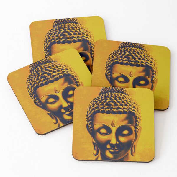 Item preview, Golden Buudha Face  designed and sold by artbundleindia.