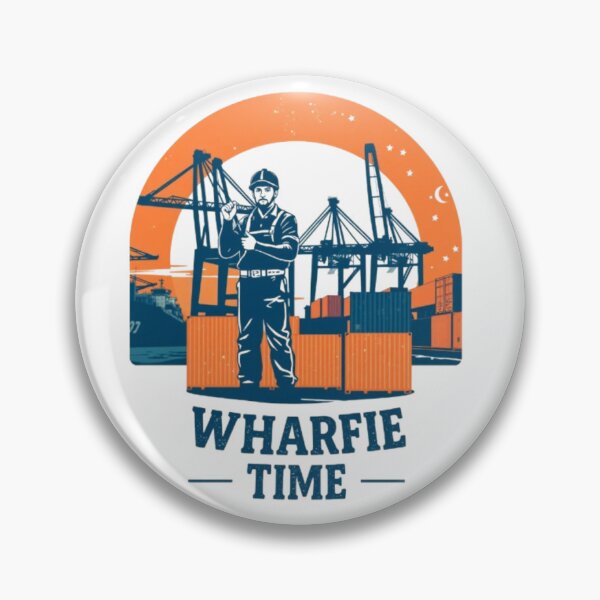 Item preview, Wharfie Time Cargo Port Worker Retro Style Artwork designed and sold by MystiColo.