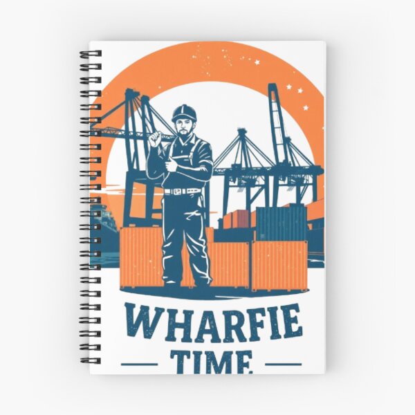 Item preview, Wharfie Time Cargo Port Worker Retro Style Artwork designed and sold by MystiColo.